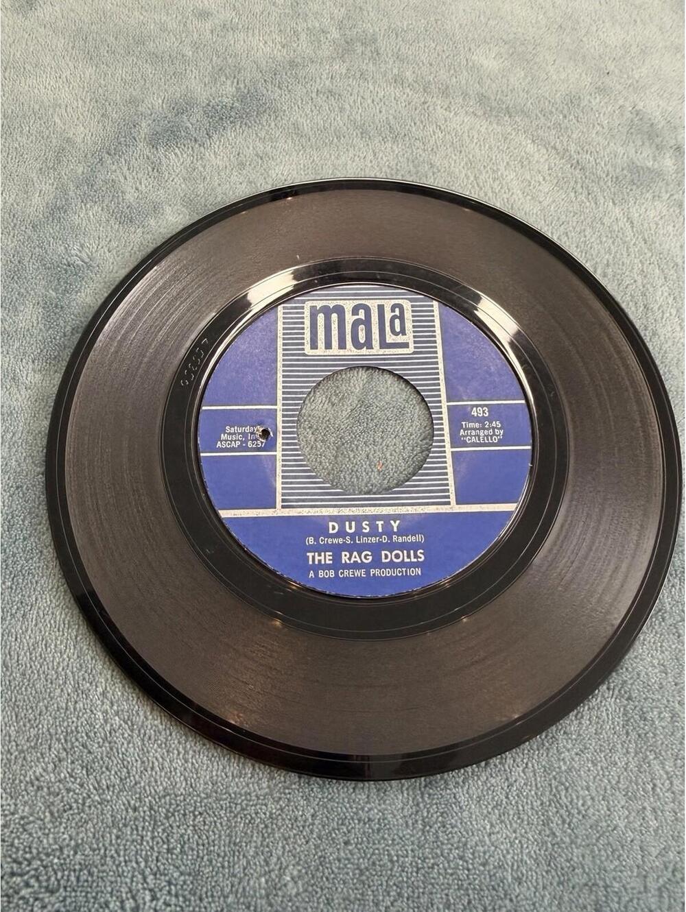 The Rag Dolls Dusty 45 RPM Mala Records 493 Hey Hoagy Vintage Girl Group Vinyl